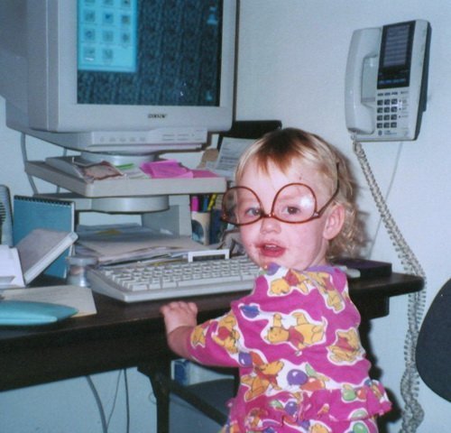 girl at computer