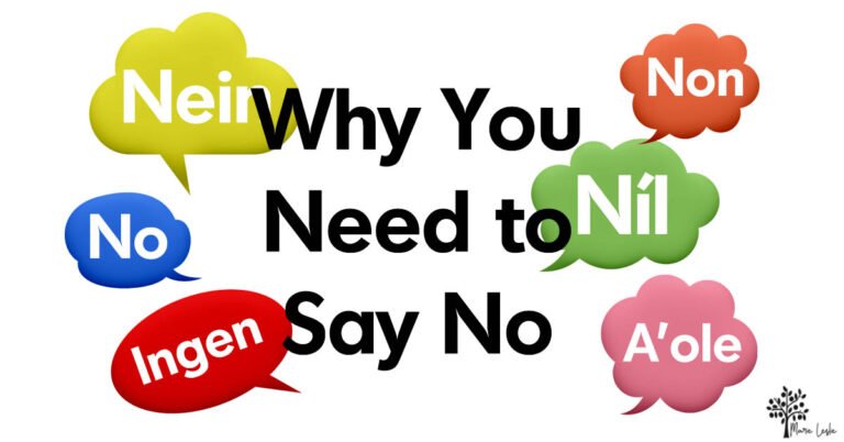 Why You Need to Say No