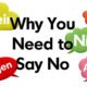 Why You Need to Say No (title) No in several languages