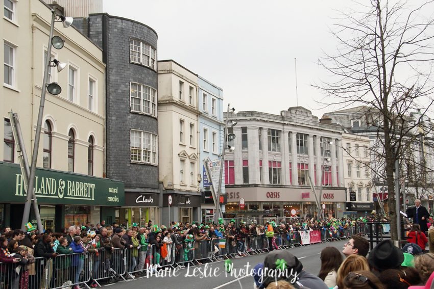Waiting for the St Patricks Day Parade in cork