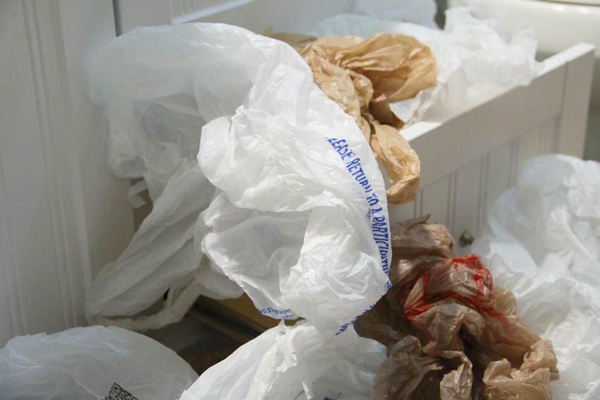 get rid of plastic grocery bags