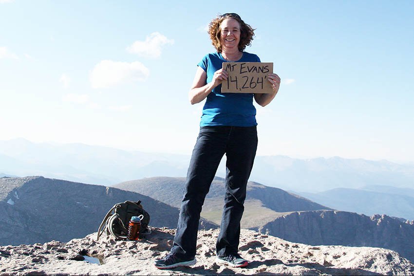 Mt. Evans is 14,264 feet above sea level.