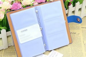 business card book