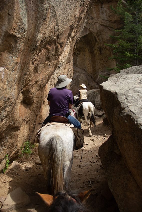 Riding through the Arches