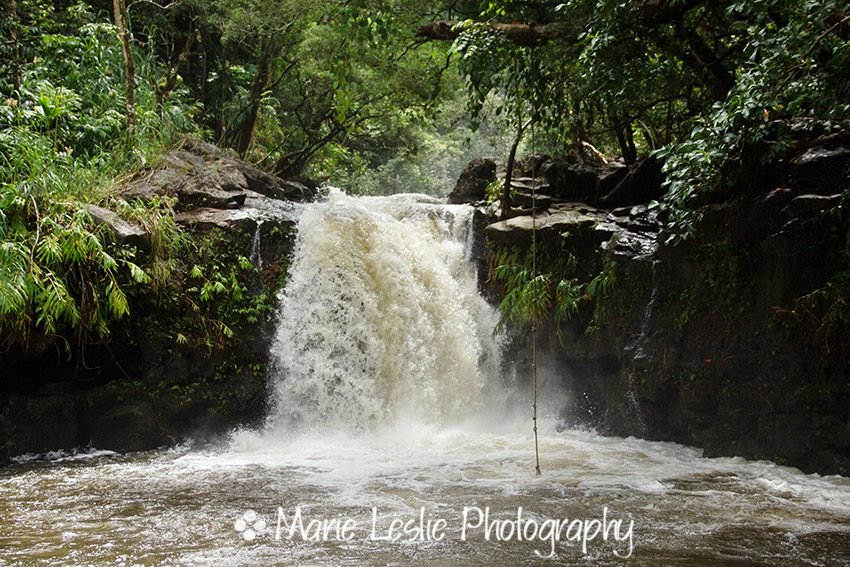 Wakamoi Falls After Tropical Storm Olivia