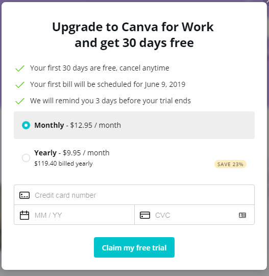 Canva Pricing