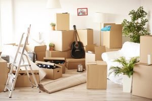 room full of boxes
