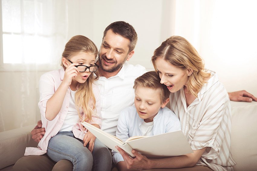 family spending time together