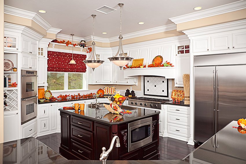 begin decorating for fall holidays