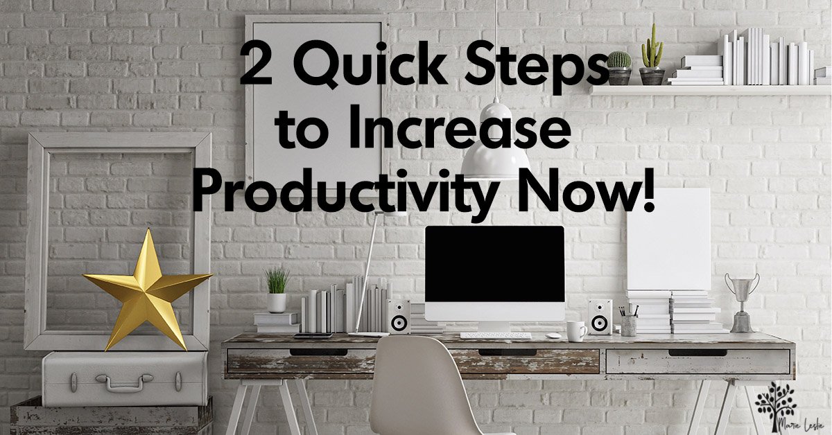 2 Quick Steps to Increase Productivity Now