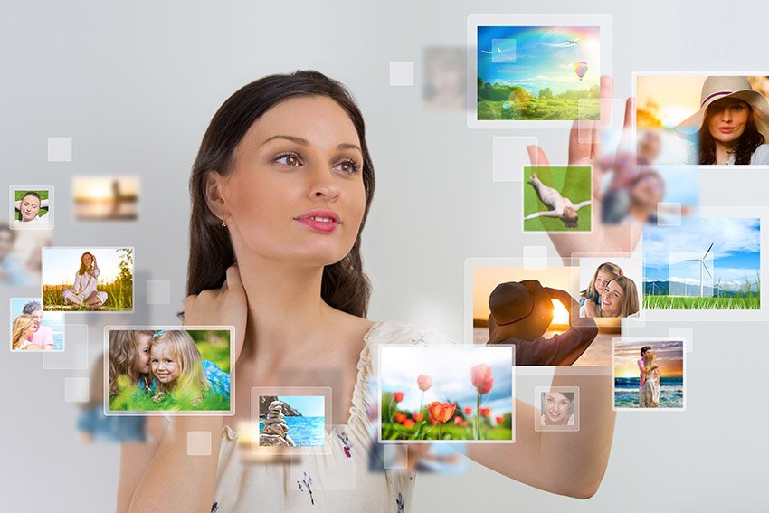 woman choosing images